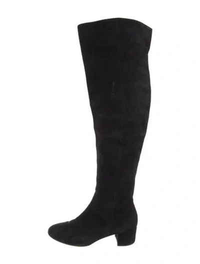 Pre-owned Gianvito Rossi Suede Boots In Black