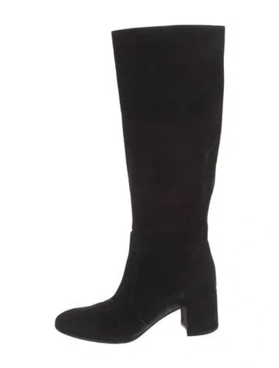 Pre-owned Gianvito Rossi Suede Boots In Black