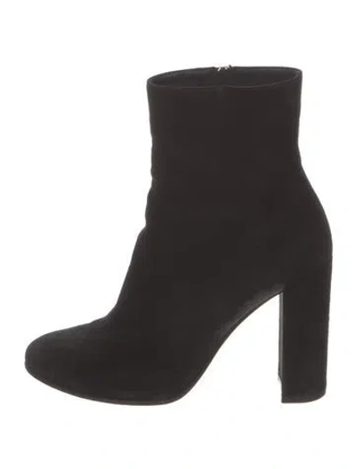 Pre-owned Gianvito Rossi Suede Boots In Black