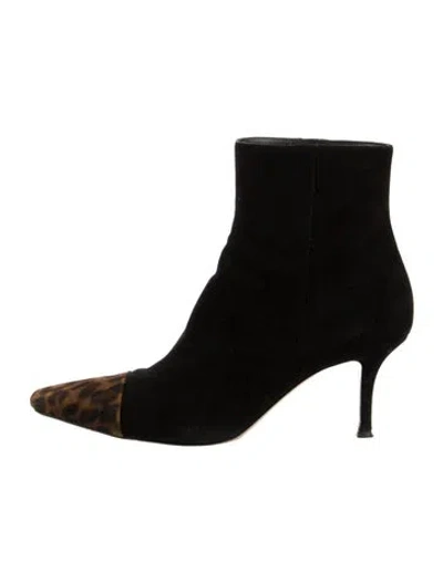 Pre-owned Gianvito Rossi Suede Boots In Black