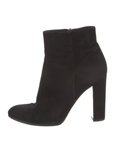 Pre-owned Gianvito Rossi Suede Boots In Black