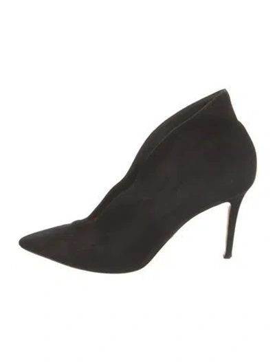 Pre-owned Gianvito Rossi Suede Boots In Black
