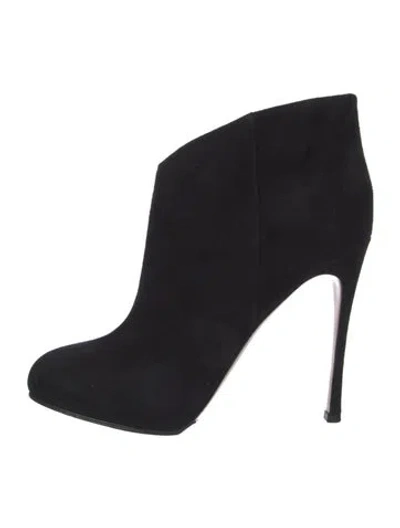 Pre-owned Gianvito Rossi Suede Boots In Black