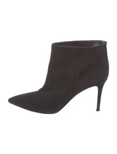 Pre-owned Gianvito Rossi Suede Boots In Black