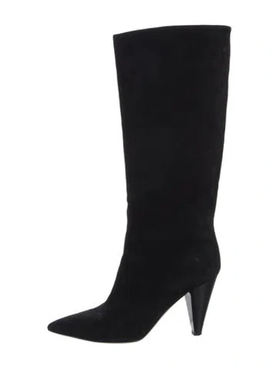 Pre-owned Gianvito Rossi Suede Boots In Black