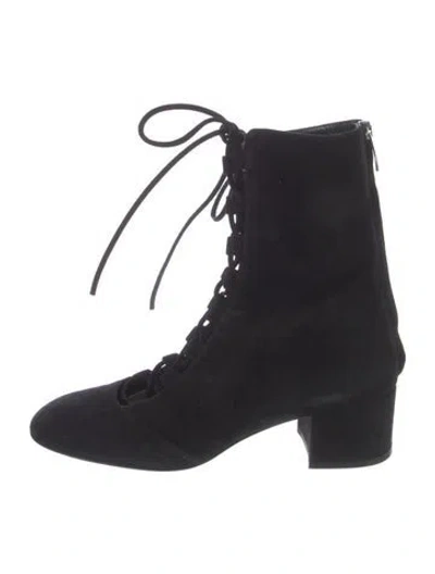 Pre-owned Gianvito Rossi Suede Boots In Black