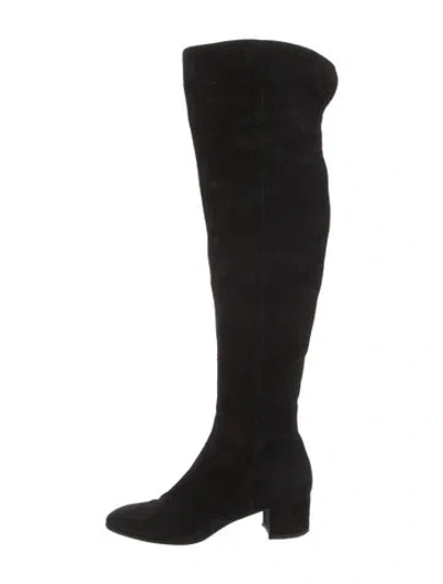 Pre-owned Gianvito Rossi Suede Boots In Black