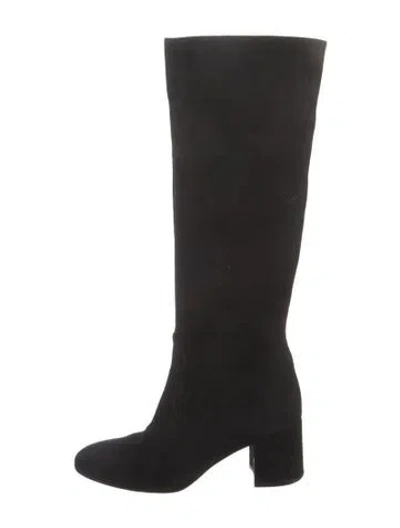 Pre-owned Gianvito Rossi Suede Boots In Black