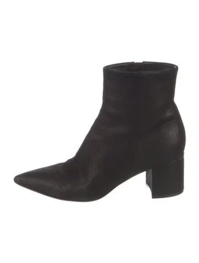 Pre-owned Gianvito Rossi Suede Boots In Black