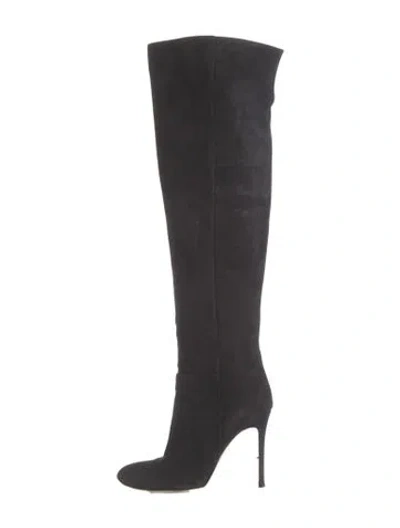 Pre-owned Gianvito Rossi Suede Boots In Black