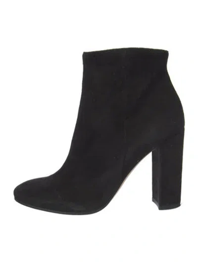 Pre-owned Gianvito Rossi Suede Boots In Black