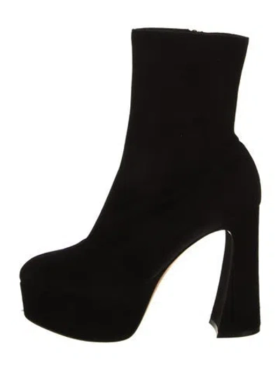 Pre-owned Gianvito Rossi Suede Boots In Black