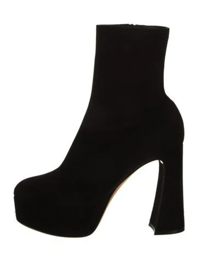 Pre-owned Gianvito Rossi Suede Boots In Black