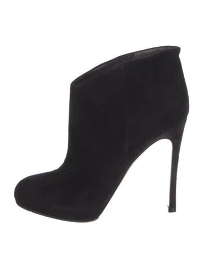 Pre-owned Gianvito Rossi Suede Boots In Black