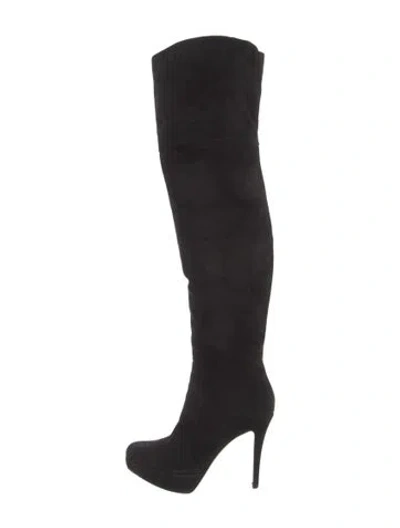 Pre-owned Gianvito Rossi Suede Boots In Black