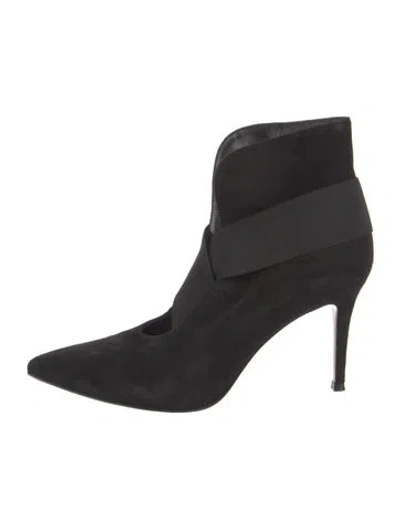 Pre-owned Gianvito Rossi Suede Boots In Black