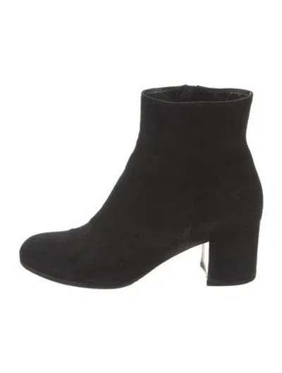 Pre-owned Gianvito Rossi Suede Boots In Black