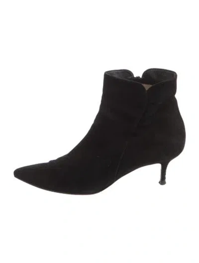 Pre-owned Gianvito Rossi Suede Boots In Black