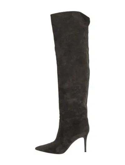 Pre-owned Gianvito Rossi Suede Boots In Black