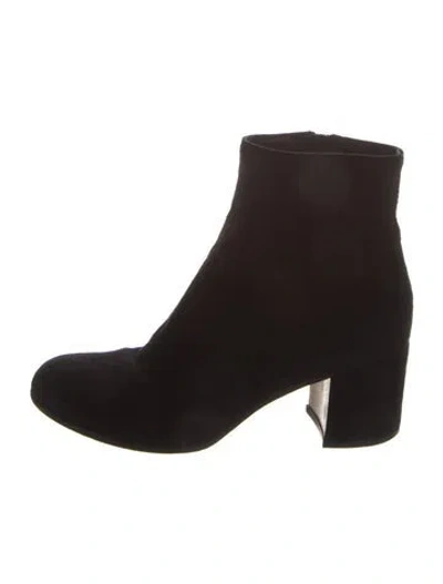 Pre-owned Gianvito Rossi Suede Boots In Black