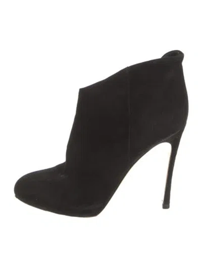 Pre-owned Gianvito Rossi Suede Boots In Black