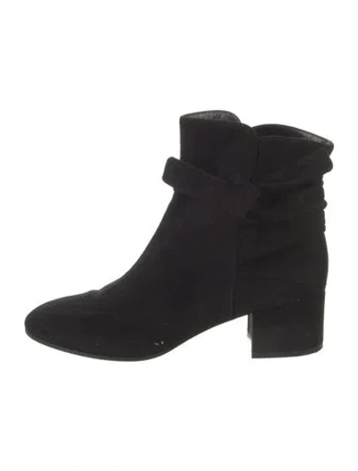 Pre-owned Gianvito Rossi Suede Boots In Black