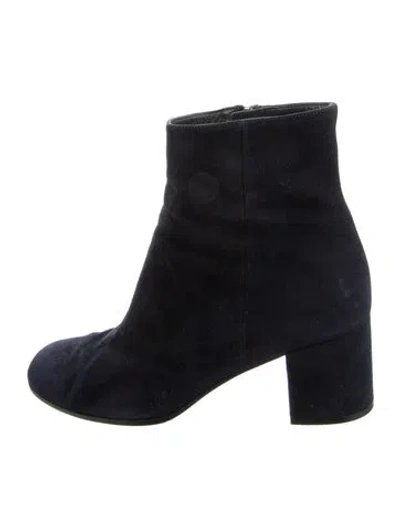 Pre-owned Gianvito Rossi Suede Boots In Black