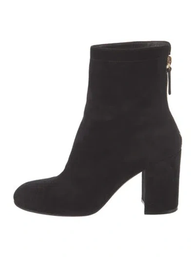 Pre-owned Gianvito Rossi Suede Boots In Black