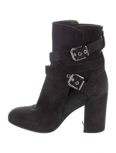 Pre-owned Gianvito Rossi Suede Boots In Black