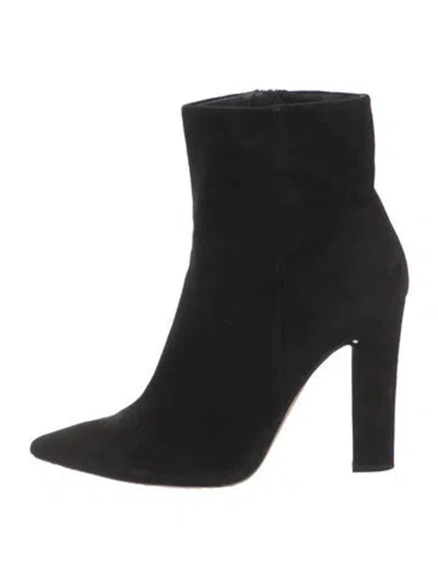 Pre-owned Gianvito Rossi Suede Boots In Black