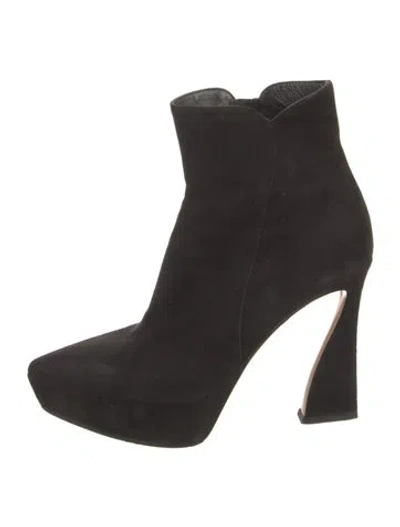 Pre-owned Gianvito Rossi Suede Boots In Black