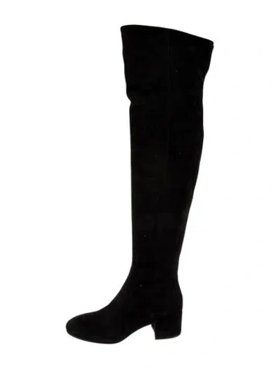 Pre-owned Gianvito Rossi Suede Boots In Black