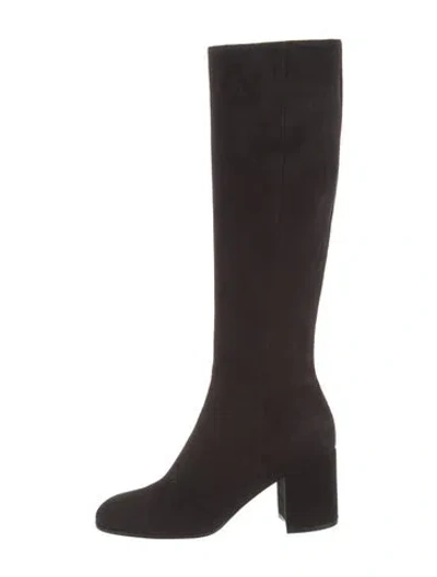 Pre-owned Gianvito Rossi Suede Boots In Black