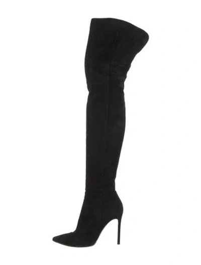 Pre-owned Gianvito Rossi Suede Boots In Black