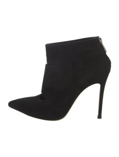 Pre-owned Gianvito Rossi Suede Boots In Black