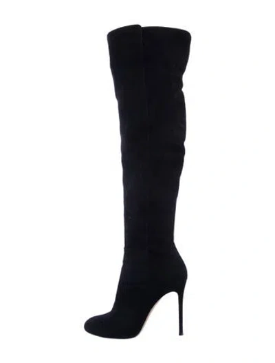 Pre-owned Gianvito Rossi Suede Boots In Black