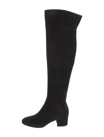 Pre-owned Gianvito Rossi Suede Boots In Black