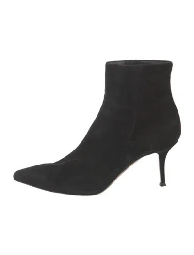 Pre-owned Gianvito Rossi Suede Boots In Black
