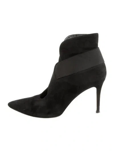 Pre-owned Gianvito Rossi Suede Boots In Black