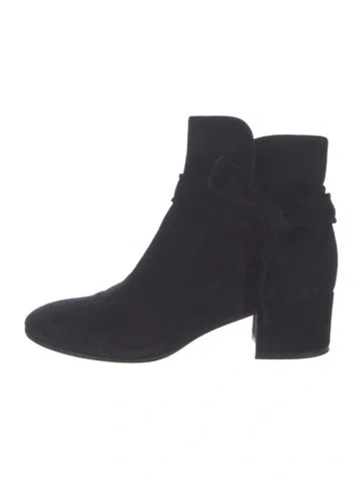 Pre-owned Gianvito Rossi Suede Boots In Black
