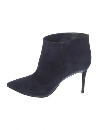 Pre-owned Gianvito Rossi Suede Boots In Blue