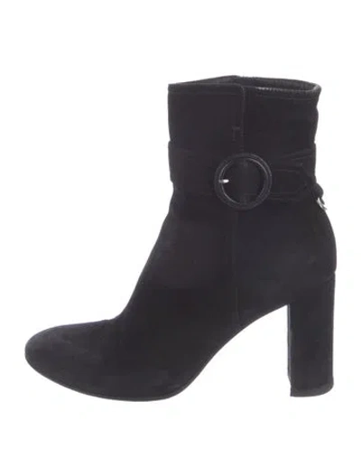 Pre-owned Gianvito Rossi Suede Boots In Blue