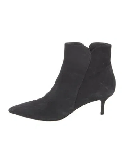 Pre-owned Gianvito Rossi Suede Boots In Blue