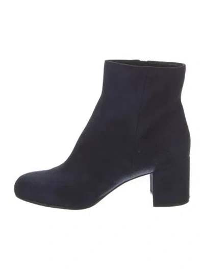 Pre-owned Gianvito Rossi Suede Boots In Blue