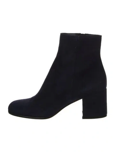 Pre-owned Gianvito Rossi Suede Boots In Blue