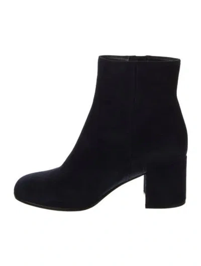 Pre-owned Gianvito Rossi Suede Boots In Blue