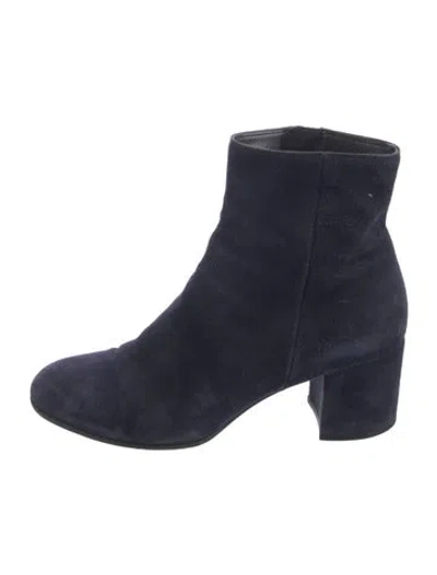Pre-owned Gianvito Rossi Suede Boots In Blue