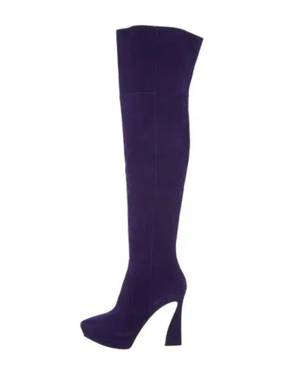 Pre-owned Gianvito Rossi Suede Boots In Blue