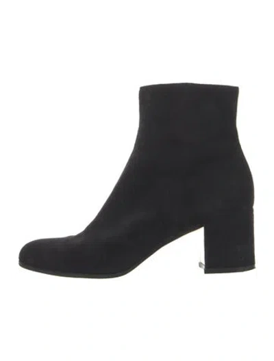 Pre-owned Gianvito Rossi Suede Boots In Blue