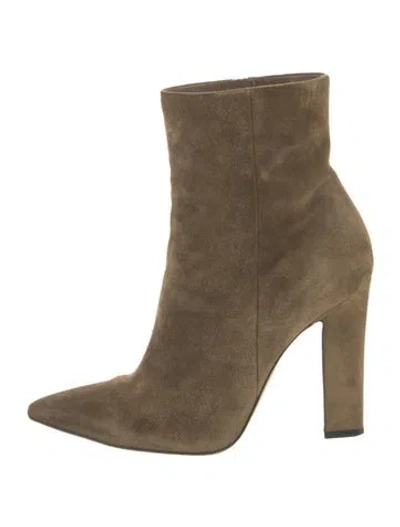Pre-owned Gianvito Rossi Suede Boots In Brown